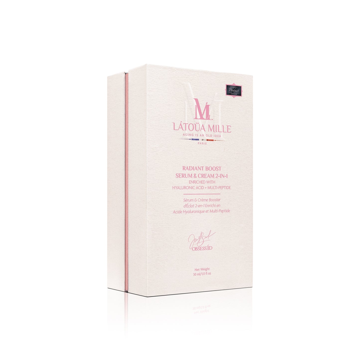 Radiant Boost Serum & Cream 2-in-1 Enriched with Hyaluronic Acid + Multi-Peptide