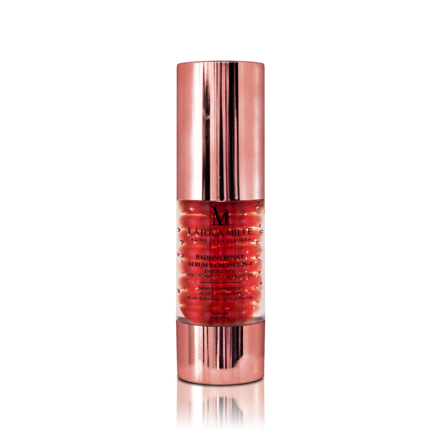 Radiant Boost Serum & Cream 2-in-1 Enriched with Hyaluronic Acid + Multi-Peptide
