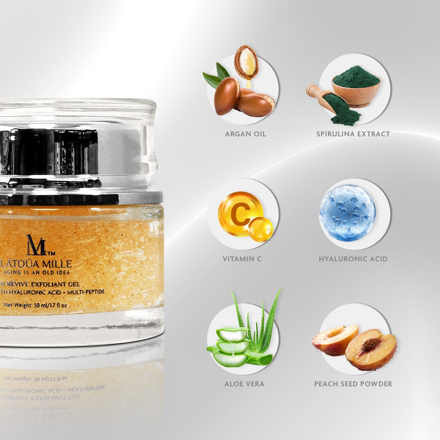 Skin Revive Exfoliant Gel Enriched With Hyaluronic Acid + Multi-Peptide