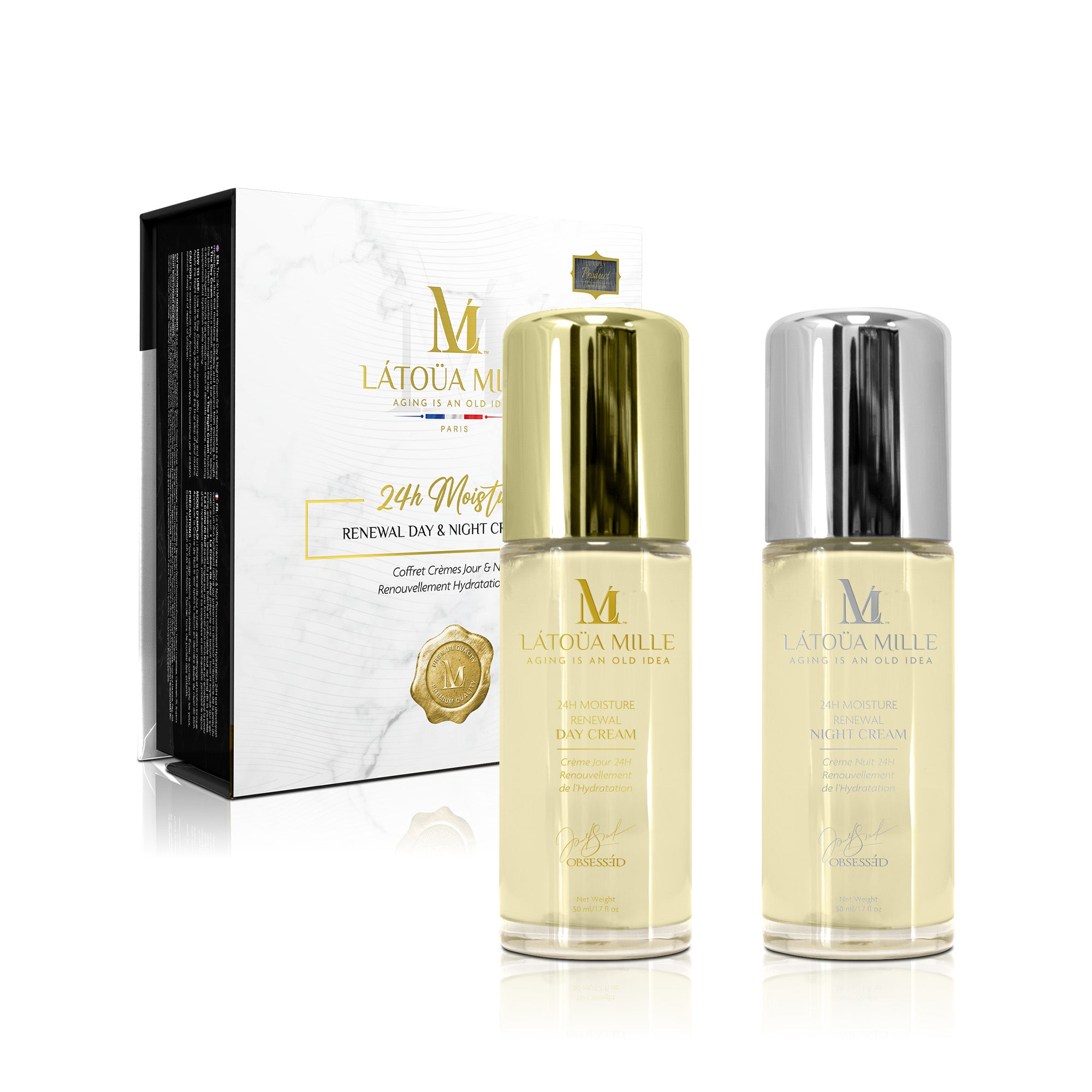 24H Moisture Renewal Day & Night Cream Set – Latoua Mille