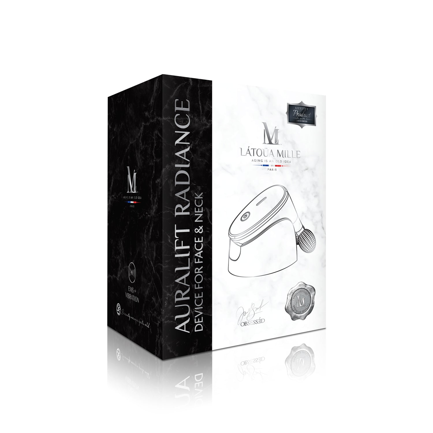 美品 Facial Lift Atonce αオムニ YMO-103SET OMNI YMO-103 Facial lift at once Face Trainer new from Japan