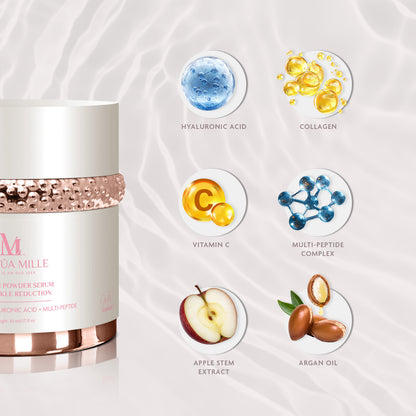 Collagen Powder Serum for Wrinkle Reduction Hyaluronic Acid + Multi-Peptide