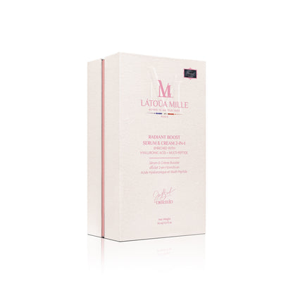 Radiant Boost Serum & Cream 2-in-1 Enriched with Hyaluronic Acid + Multi-Peptide