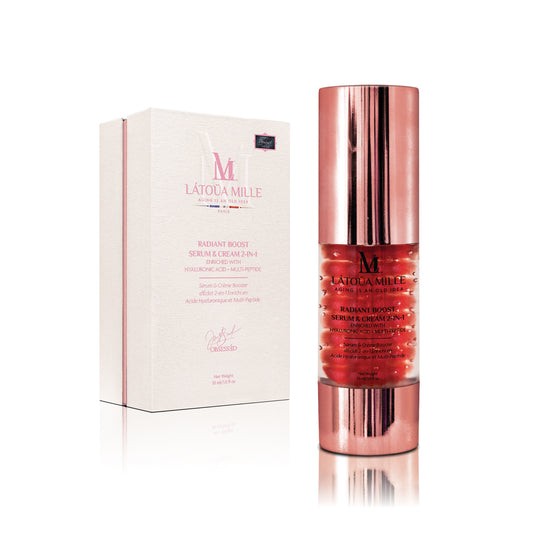 Radiant Boost Serum & Cream 2-in-1 Enriched with Hyaluronic Acid + Multi-Peptide