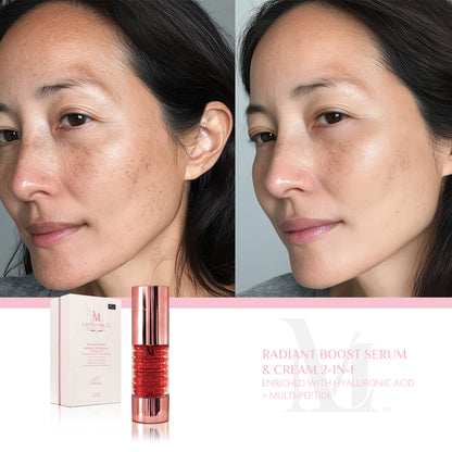Radiant Boost Serum & Cream 2-in-1 Enriched with Hyaluronic Acid + Multi-Peptide