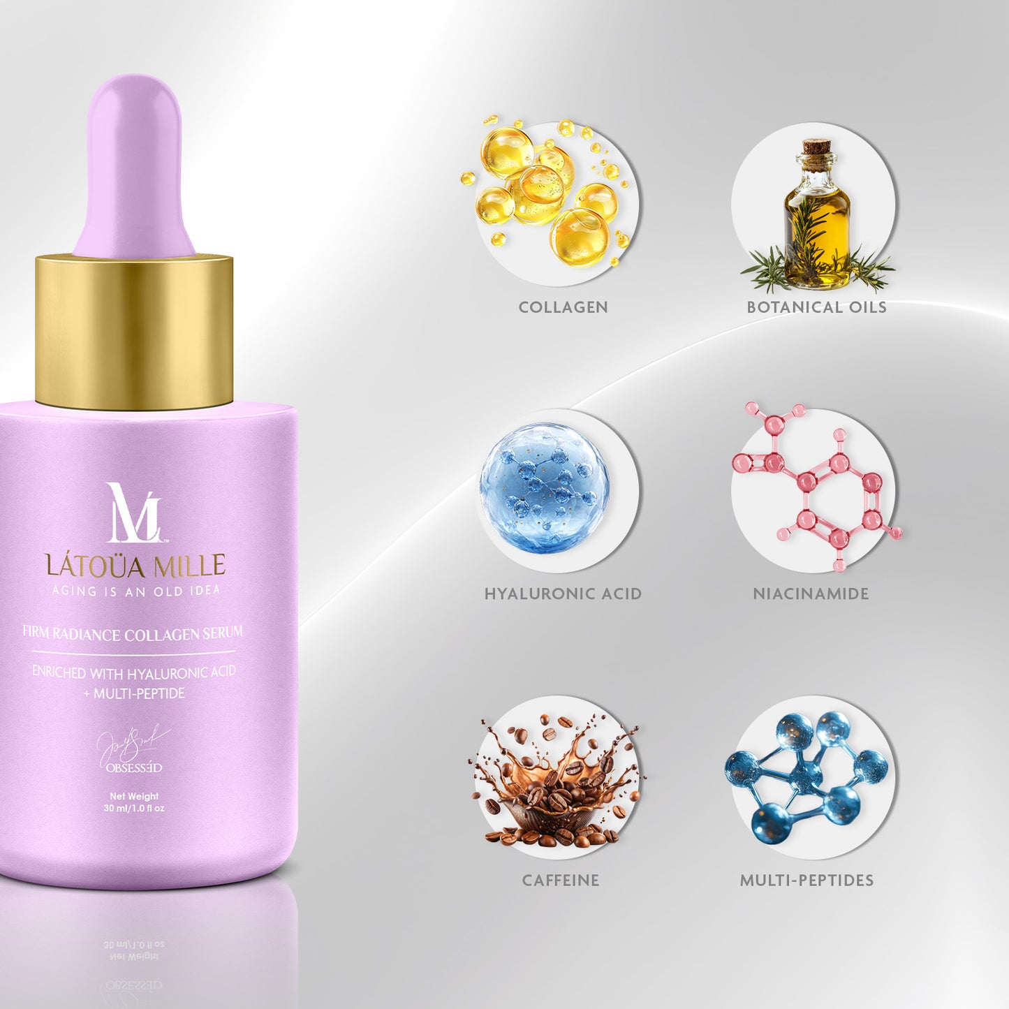 Firm Radiance Collagen Serum  Enriched With Hyaluronic Acid + Multi-Peptide