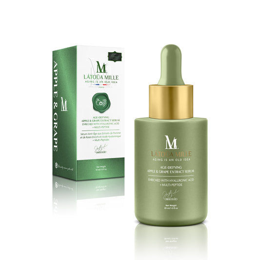 Age-Defying Apple & Grape Extract Serum  Enriched With Hyaluronic Acid + Multi-Peptide