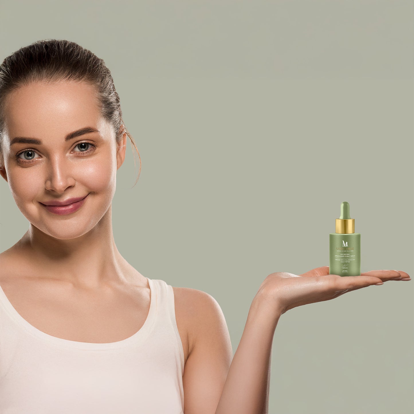 Age-Defying Apple & Grape Extract Serum  Enriched With Hyaluronic Acid + Multi-Peptide