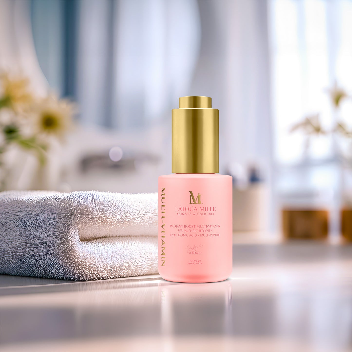 Radiant Boost Multi-Vitamin Serum  Enriched with Hyaluronic Acid + Multi-Peptide