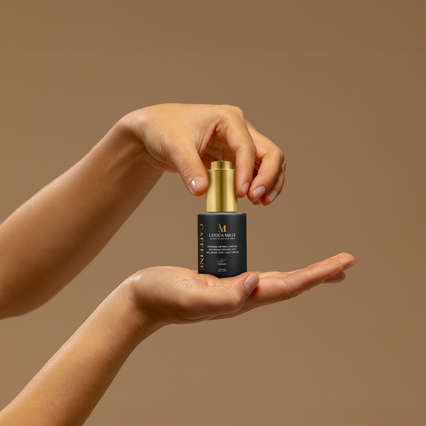 Energize Lifting Caffeine Skin Serum Enriched with Hyaluronic Acid + Multi-Peptide