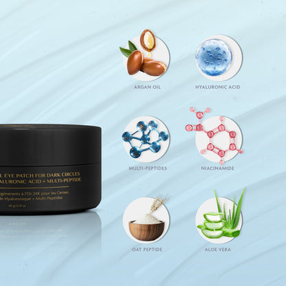 24K Gold Renewal Eye Patch for Dark Circles Enriched with Hyaluronic Acid + Multi-Peptide