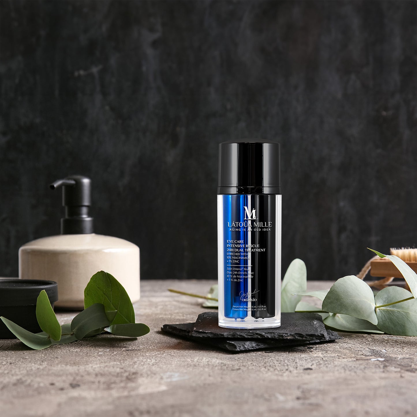 Eye Care Intensive Rescue 24h Dual Treatment Enriched with 10% Niacinamide + 1% Zinc