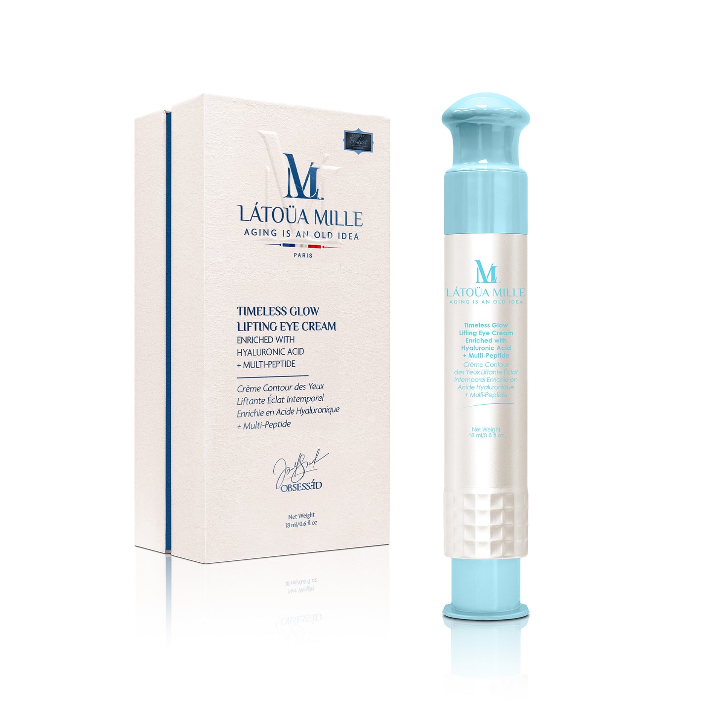 Timeless Glow Lifting Eye Cream Enriched with Hyaluronic Acid + Multi-Peptide