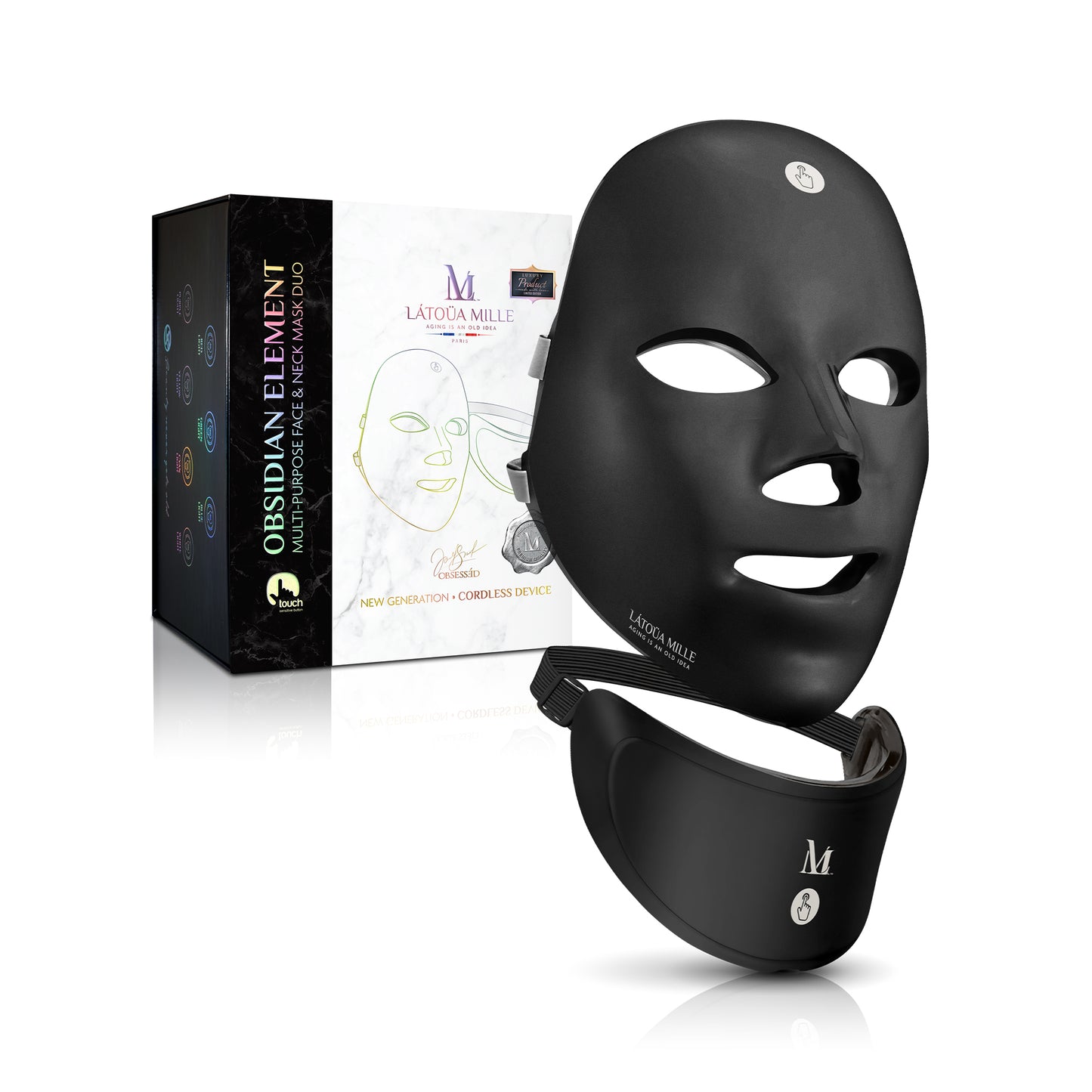 Obsidian Element Multi-Purpose Face & Neck Mask Duo
