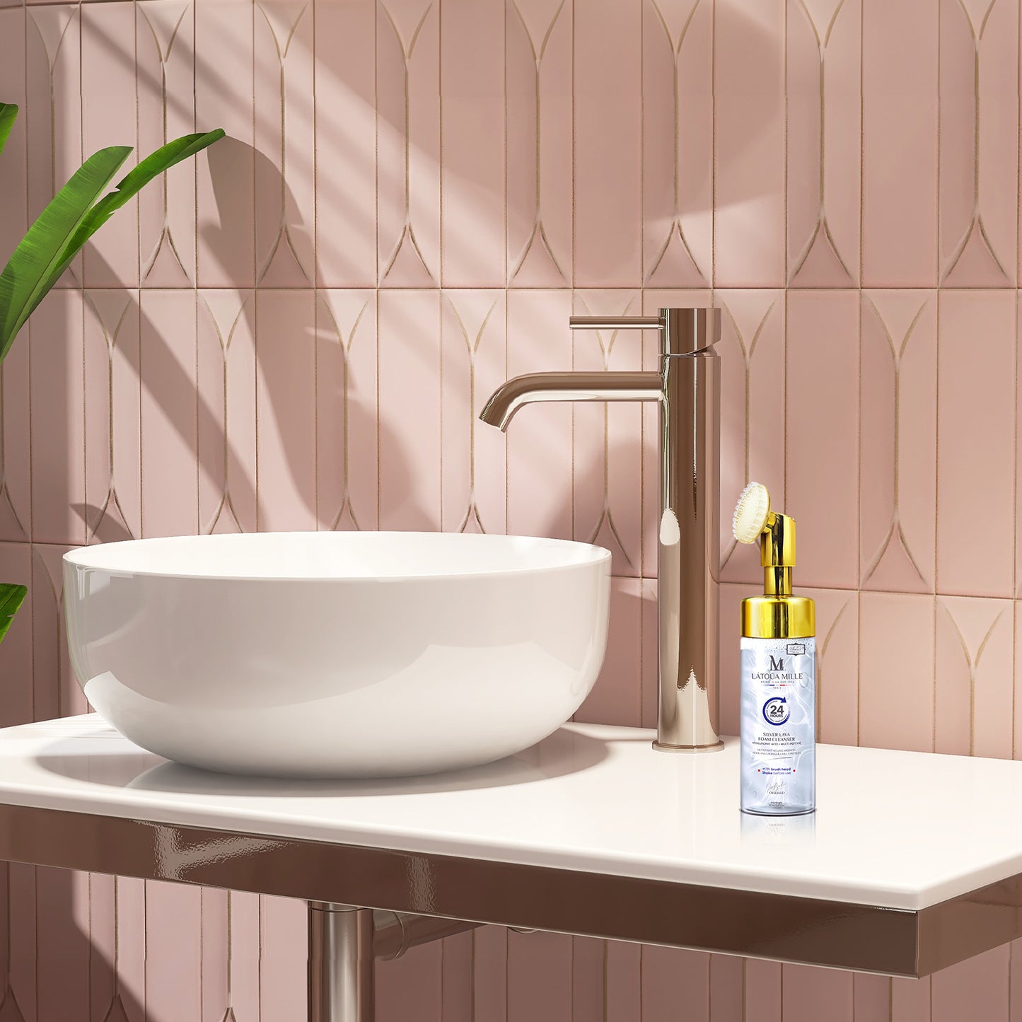 Silver Lava Foam Cleanser Hyaluronic Acid + Multi-Peptide (With Brush Head)