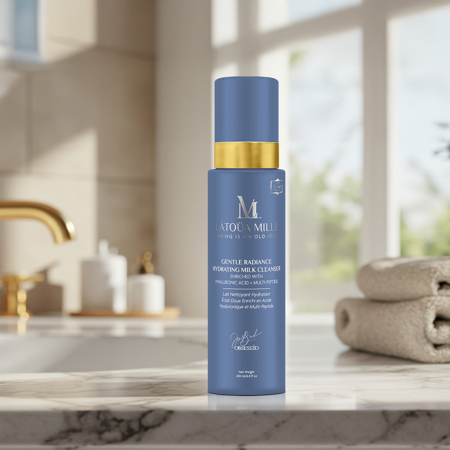 Gentle Radiance Hydrating Milk Cleanser  Enriched with Hyaluronic Acid + Multi-Peptide