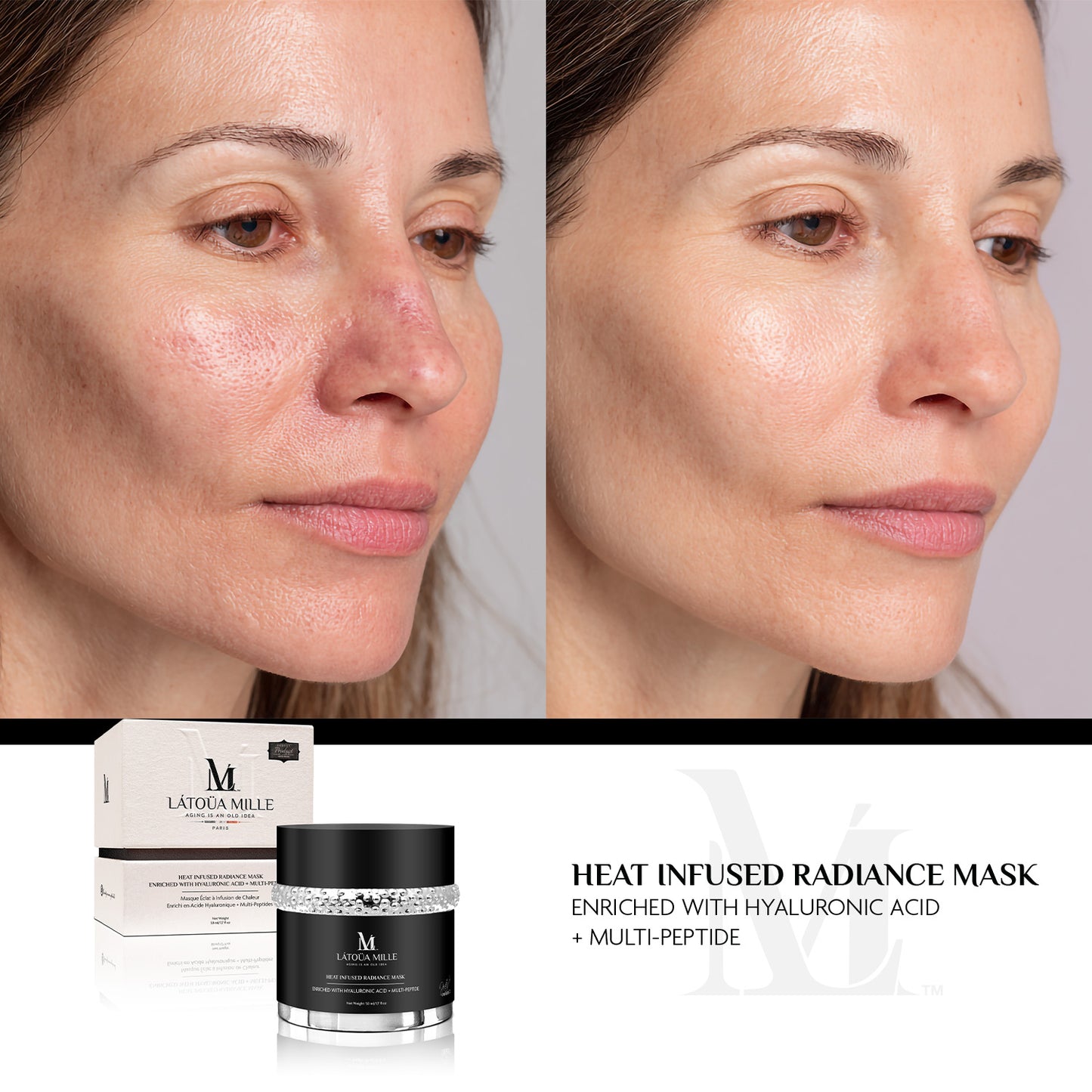 Heat Infused Radiance Mask  Enriched With Hyaluronic Acid + Multi-Peptide