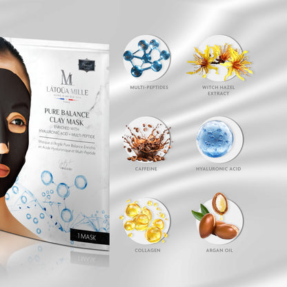 Pure Balance Clay Mask  Enriched with Hyaluronic Acid + Multi-Peptide