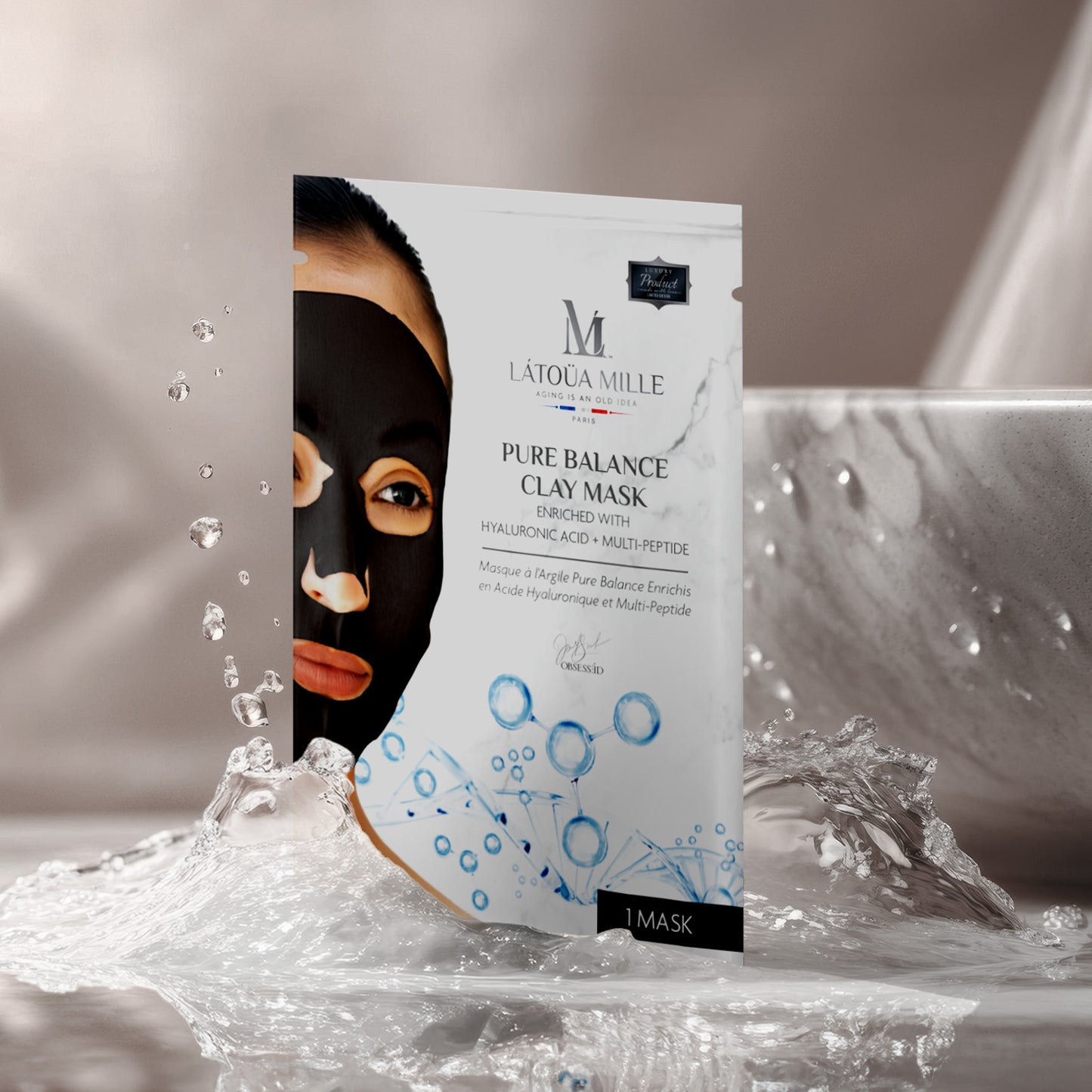 Pure Balance Clay Mask  Enriched with Hyaluronic Acid + Multi-Peptide