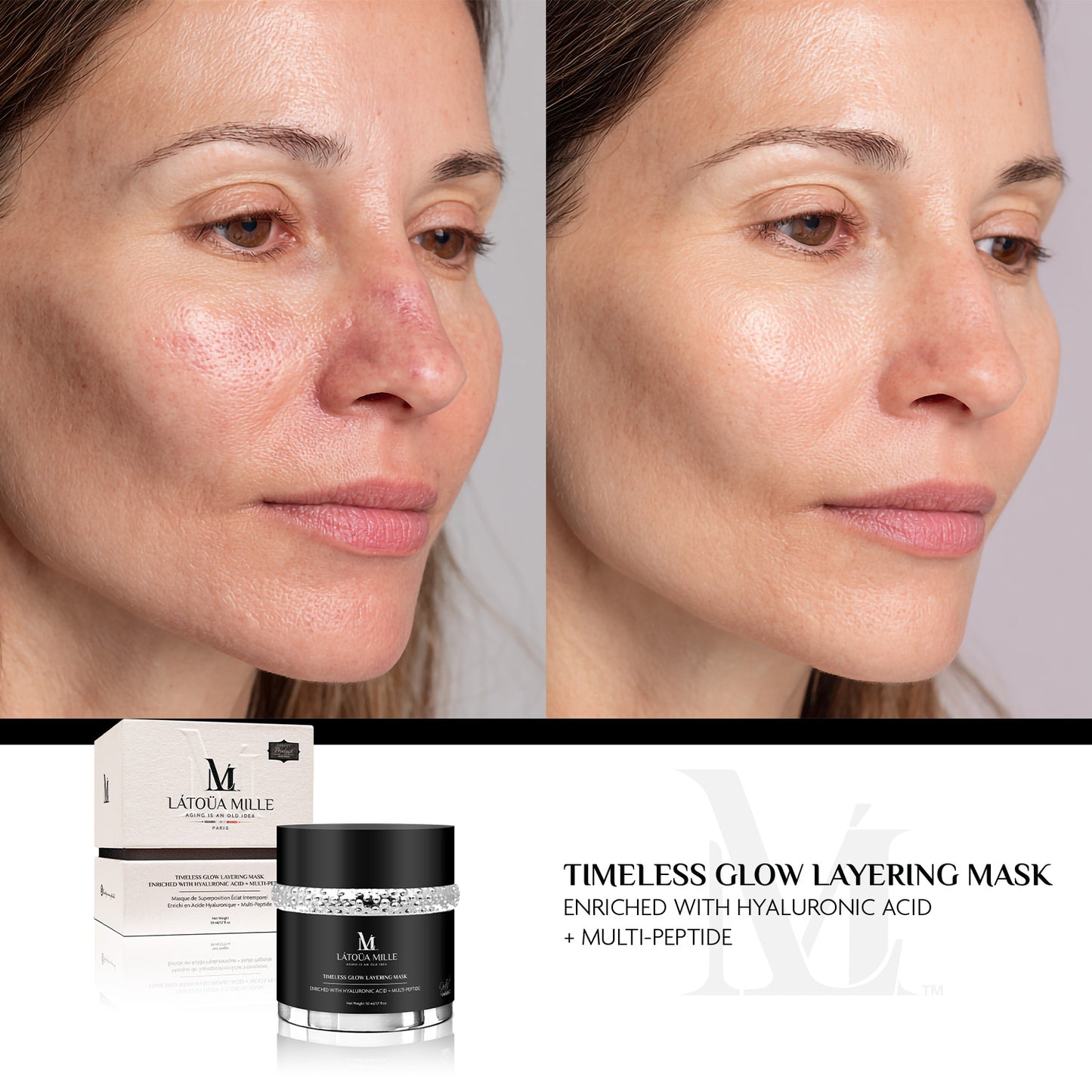Timeless Glow Layering Mask Enriched with Hyaluronic Acid + Multi-Peptide