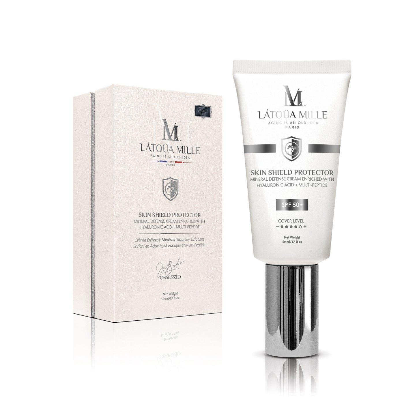 Skin Shield Protector Mineral Defense Cream Enriched with Hyaluronic Acid + Multi-Peptide